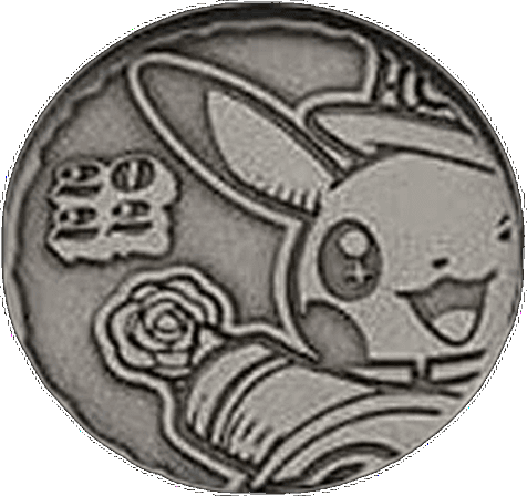 Metal Pikachu Coin (Worlds 2022 Silver Dice Set)