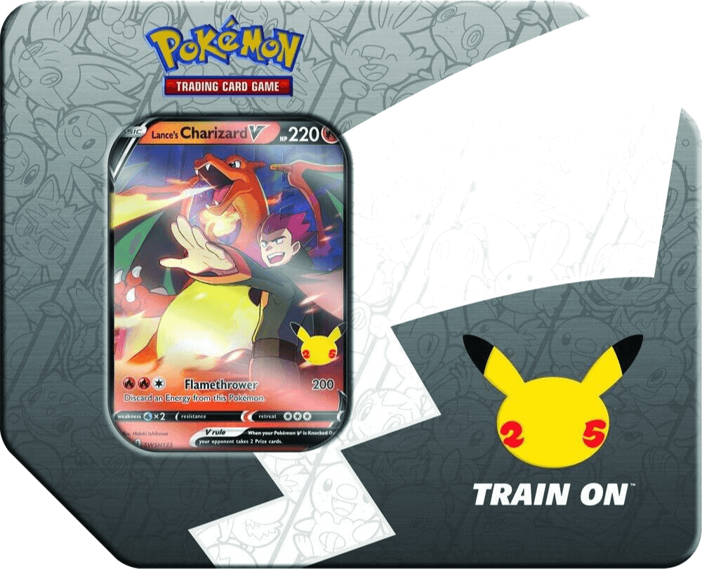 Pokemon Celebrations Tin [Lance's Charizard V]