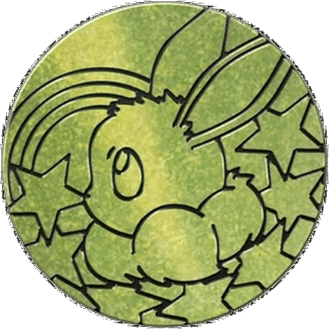 Prismatic Evolutions Mini Tins: Lime Eevee Coin