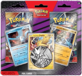 Team Rocket's Zapdos, Articuno & Tyranitar Enhanced 2-Pack Blister