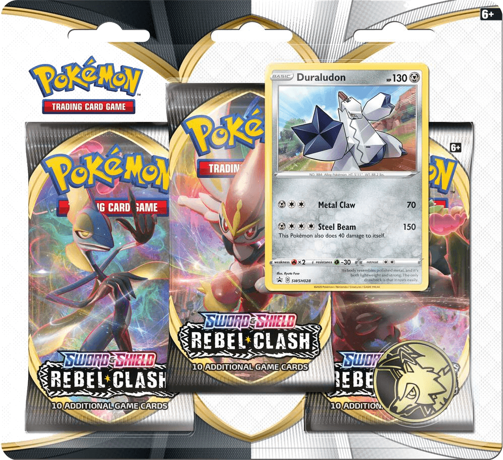 Rebel Clash 3 Pack Blister [Duraludon]