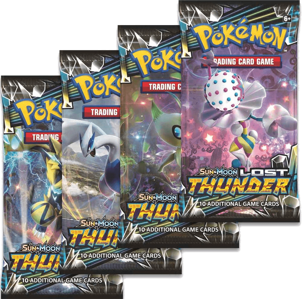 Lost Thunder Booster Pack Art Bundle [Set of 4]