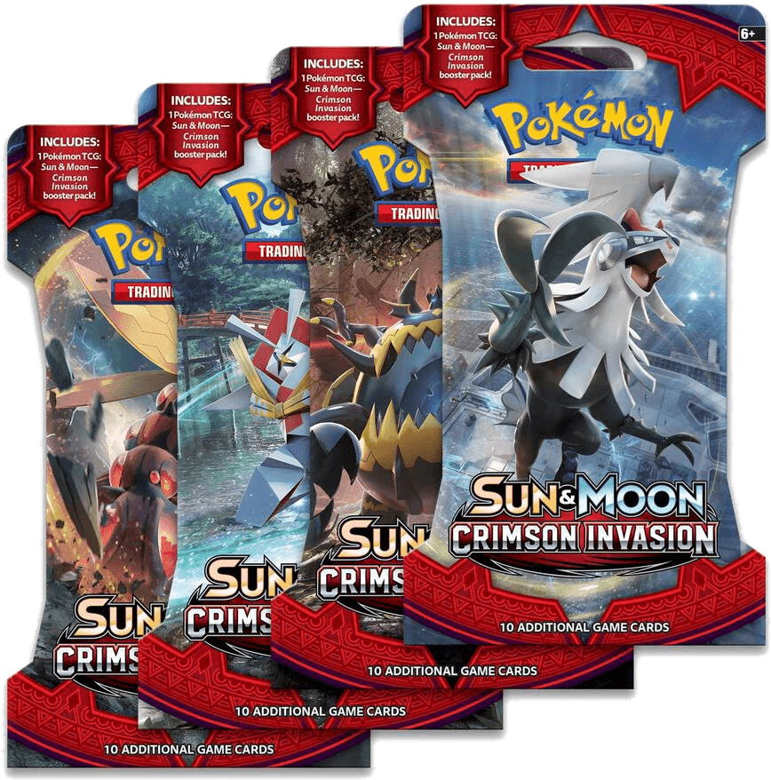 Crimson Invasion Sleeved Booster Pack Art Bundle [Set of 4]
