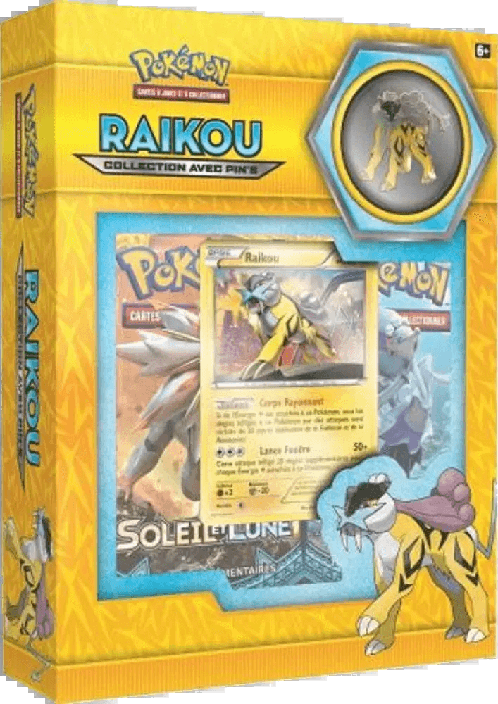 Collection avec pin's Raikou