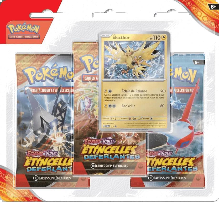 Surging Sparks - Three Pack Blister - Zapdos