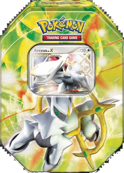 Arceus Collector's Tins: Arceus LV.X Tin Green Tin