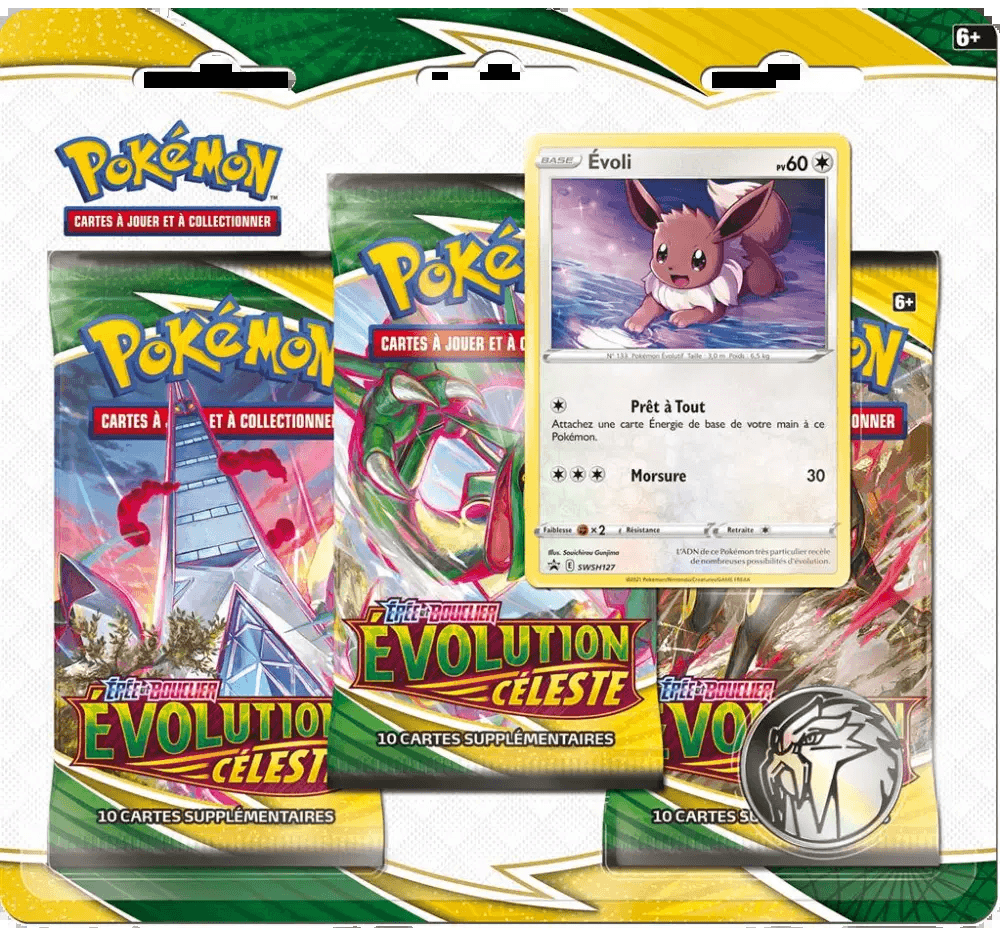 Evolving Skies - Three Pack Blister - Eevee
