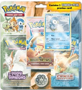 Diamond & Pearl - Three Pack Blister - Piplup