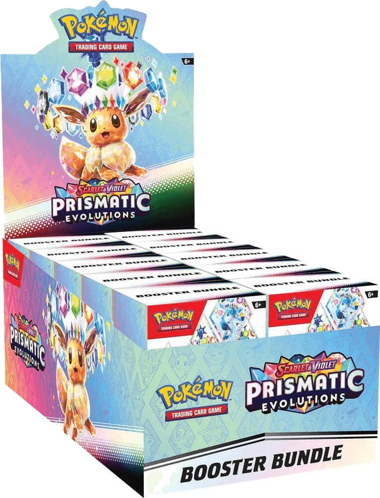 Prismatic Evolutions Booster Bundle Display