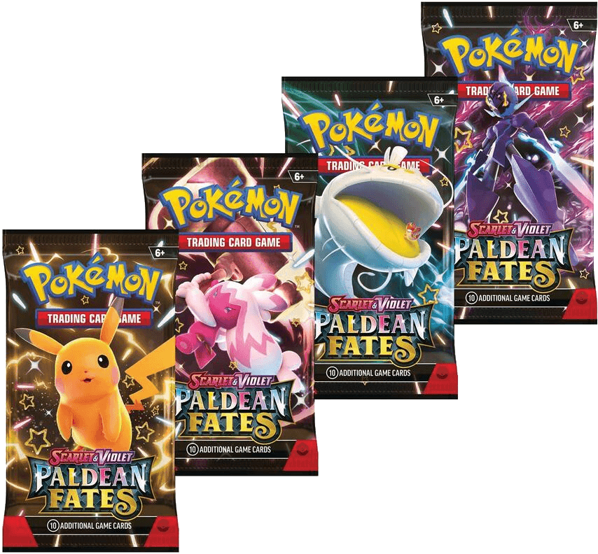 Paldean Fates Booster Pack Art Bundle [Set of 4]