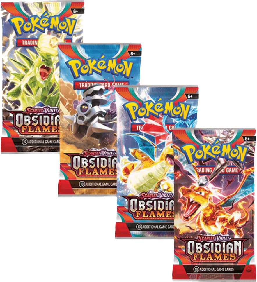 Obsidian Flames Booster Pack Art Bundle [Set of 4]