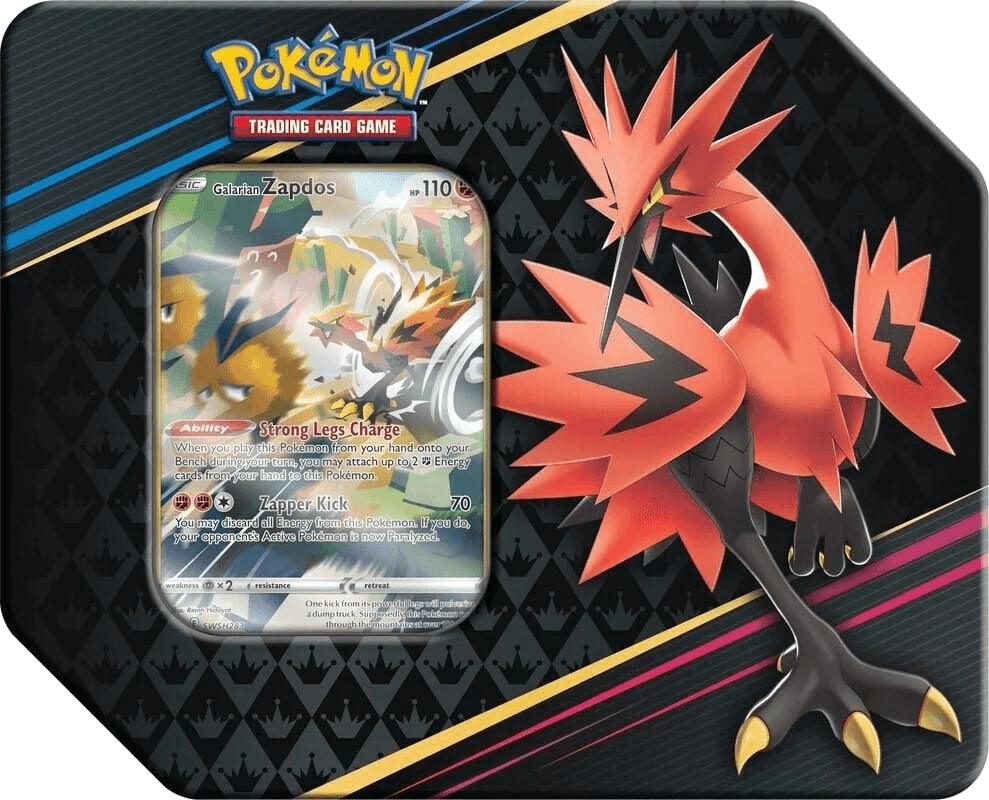 Crown Zenith Tin [Galarian Zapdos]