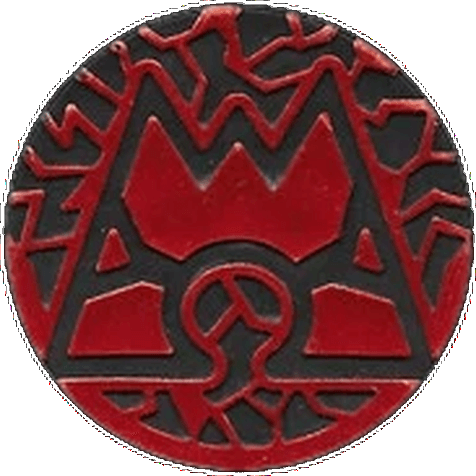 EX Team Magma vs Team Aqua: Team Magma emblem Coin (Team Magma Theme Deck)