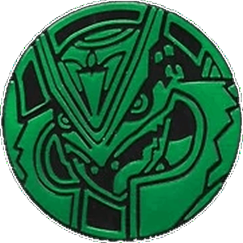 Roaring Skies: MRayquaza Coin (Aurora Blast Theme Deck)