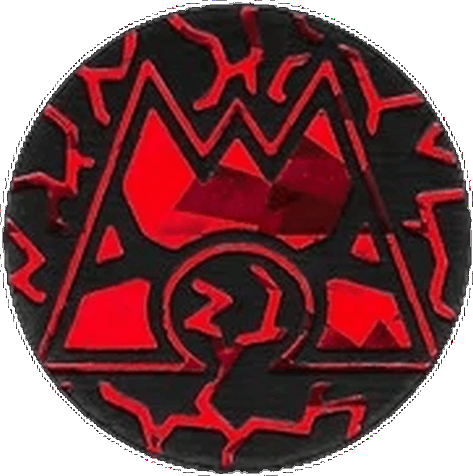 Double Crisis: Team Magma emblem Coin (Blisters) (Cracked Ice Foil)