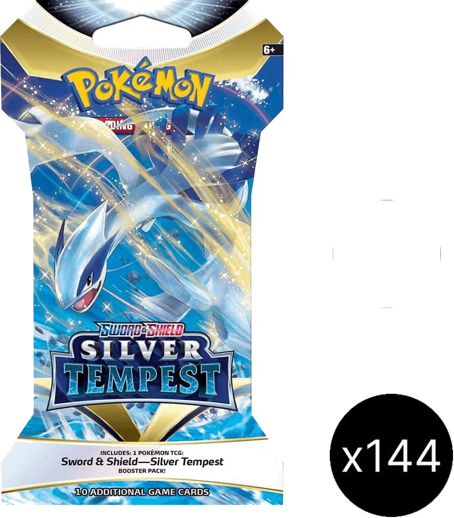 Silver Tempest Sleeved Booster Pack Case