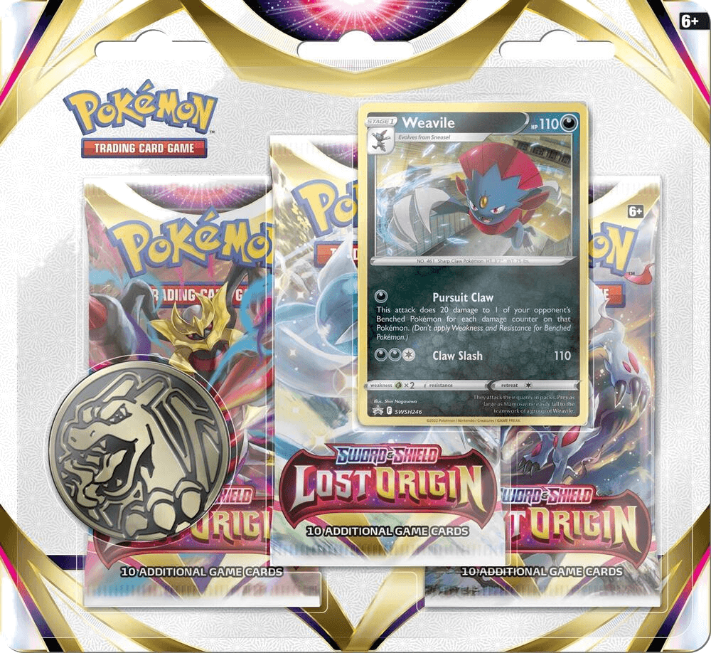 Lost Origin 3 Pack Blister [Weavile]