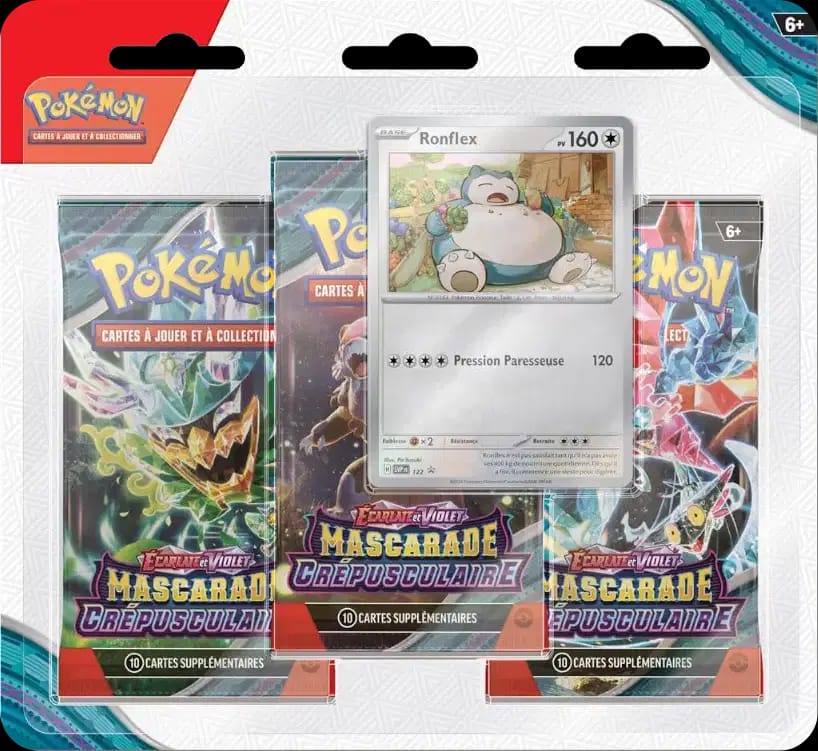 Twilight Masquerade - Three Pack Blister - Snorlax
