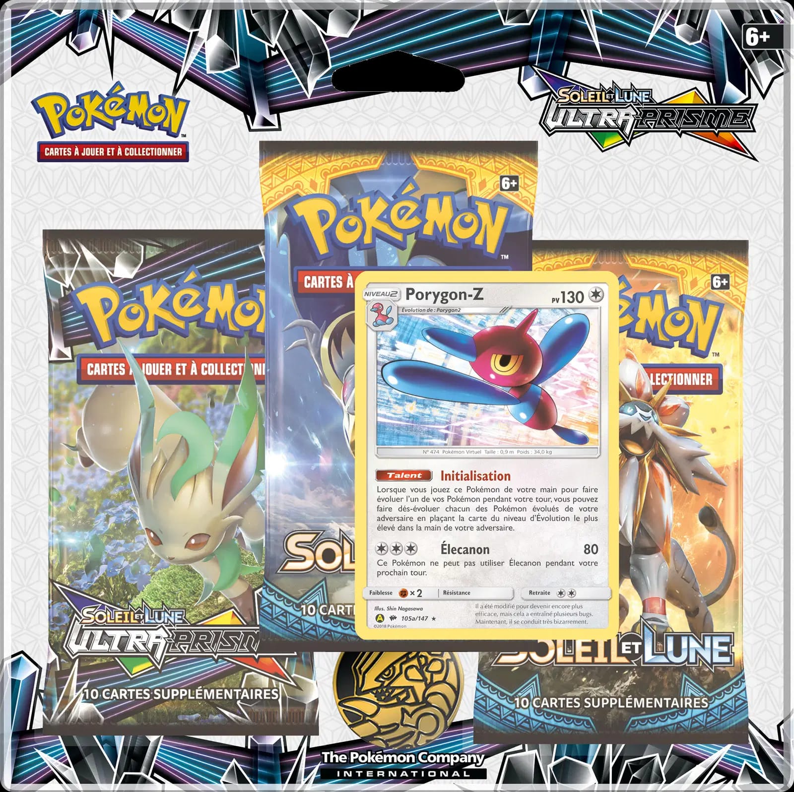 Ultra Prism - Three Pack Blister - Porygon-Z