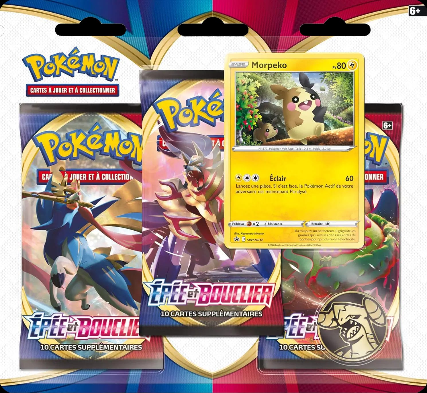 Sword & Shield - Three Pack Blister - Morpeko