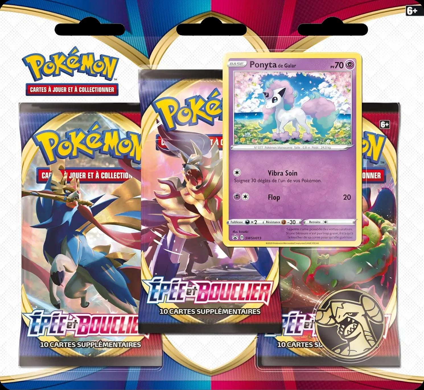 Sword & Shield - Three Pack Blister - Galarian Ponyta
