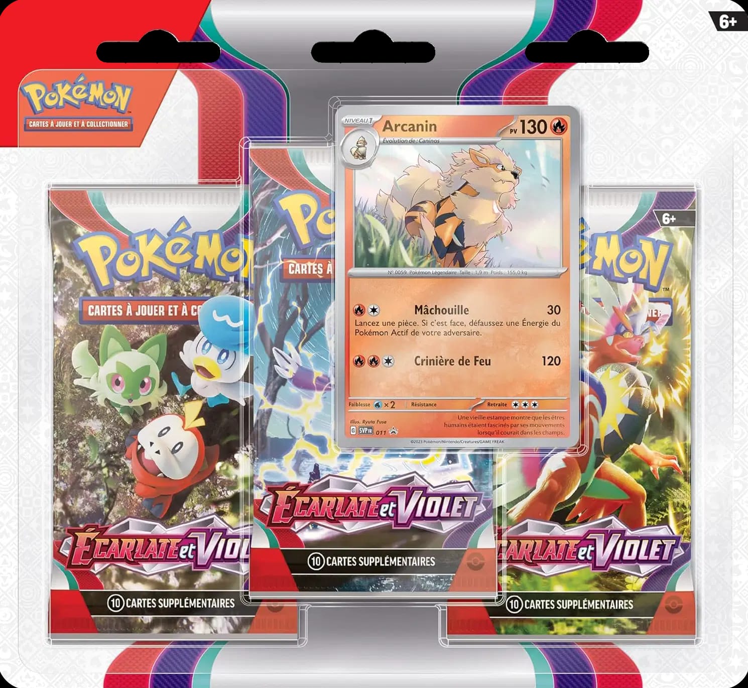 Scarlet & Violet - Three Pack Blister - Arcanine