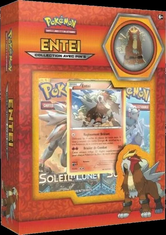 Collection avec pin's Entei