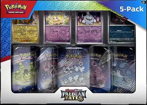 Costco Paldean Fates Mini Tin 5-Pack