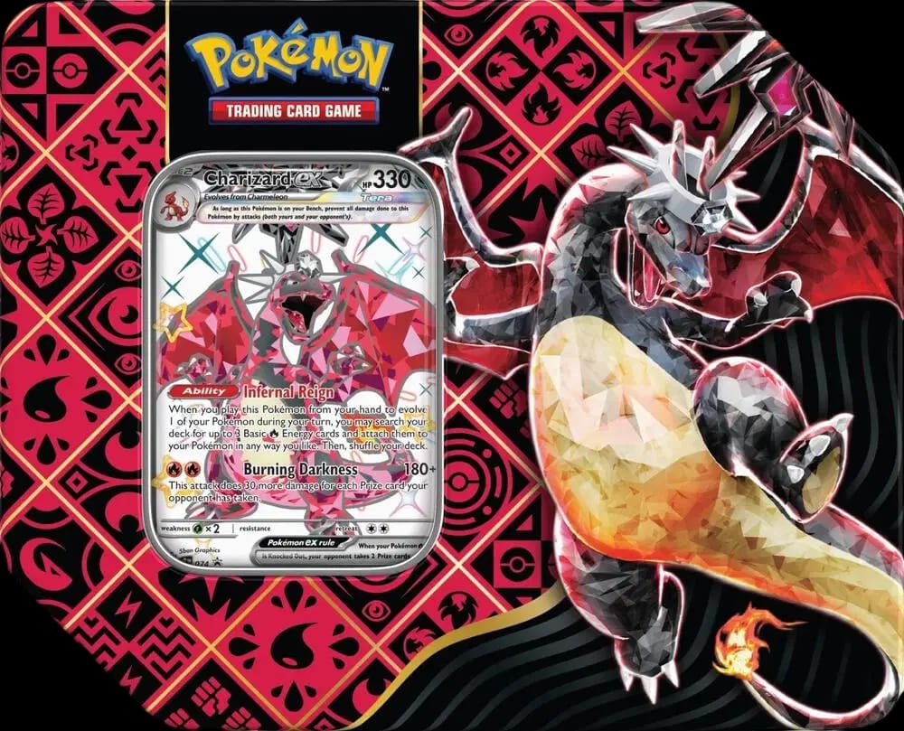 Paldean Fates - Tera Charizard ex Tin 🇺🇸