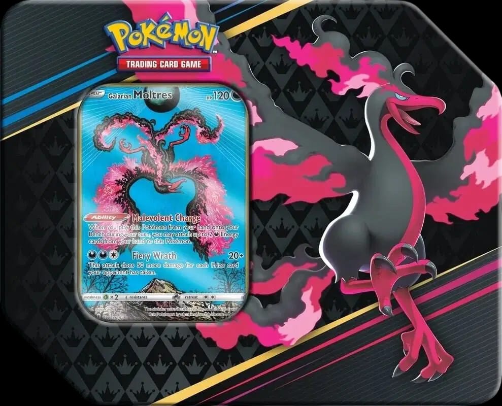 Crown Zenith - Galarian Moltres Tin 🇺🇸