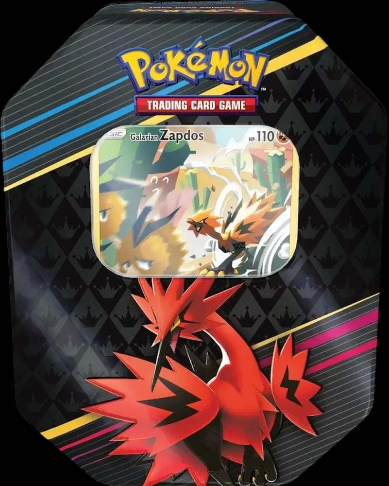 Crown Zenith - Galarian Zapdos Tin