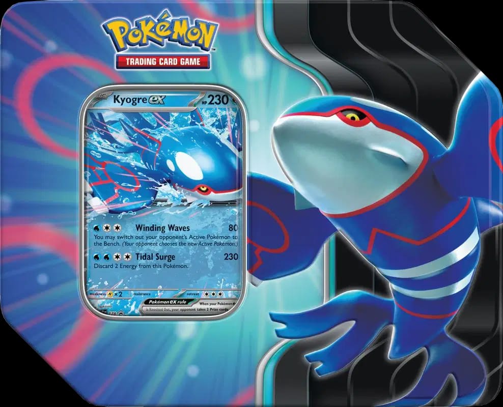 Azure Legends Tins: Kyogre ex Tin 🇺🇸