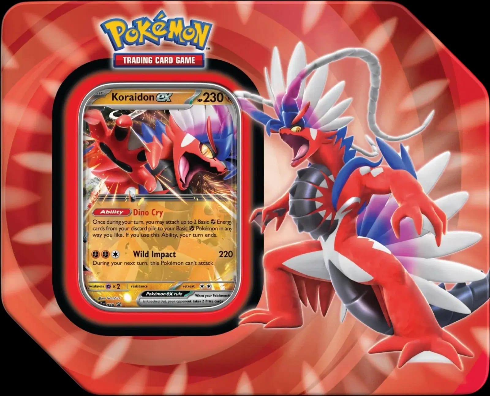 Paldea Legends Tins: Koraidon ex Tin 🇺🇸