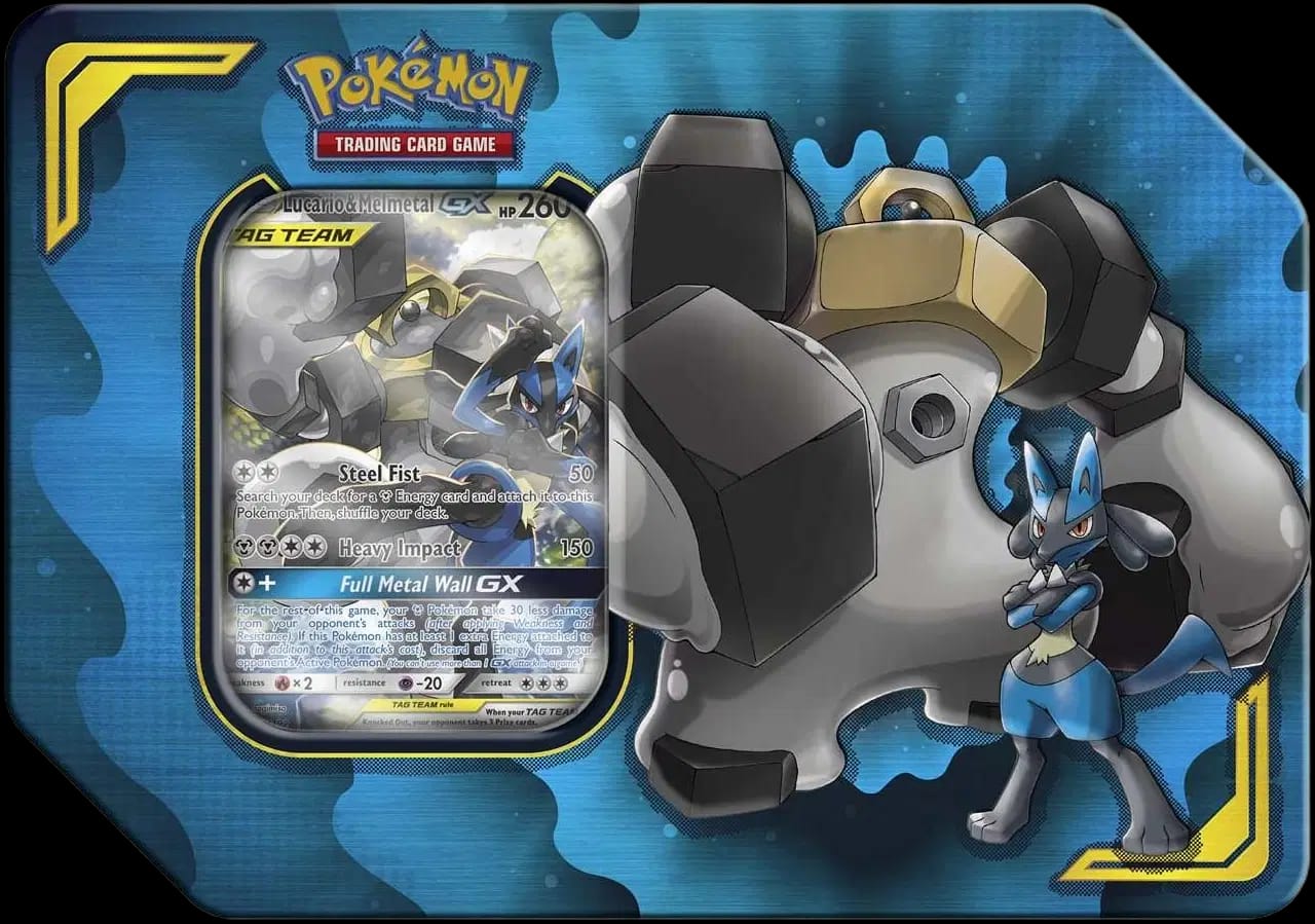 Power Partnership Lucario & Melmetal GX Tin