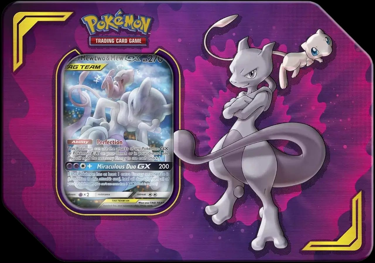 Power Partnership Mewtwo & Mew GX Tin