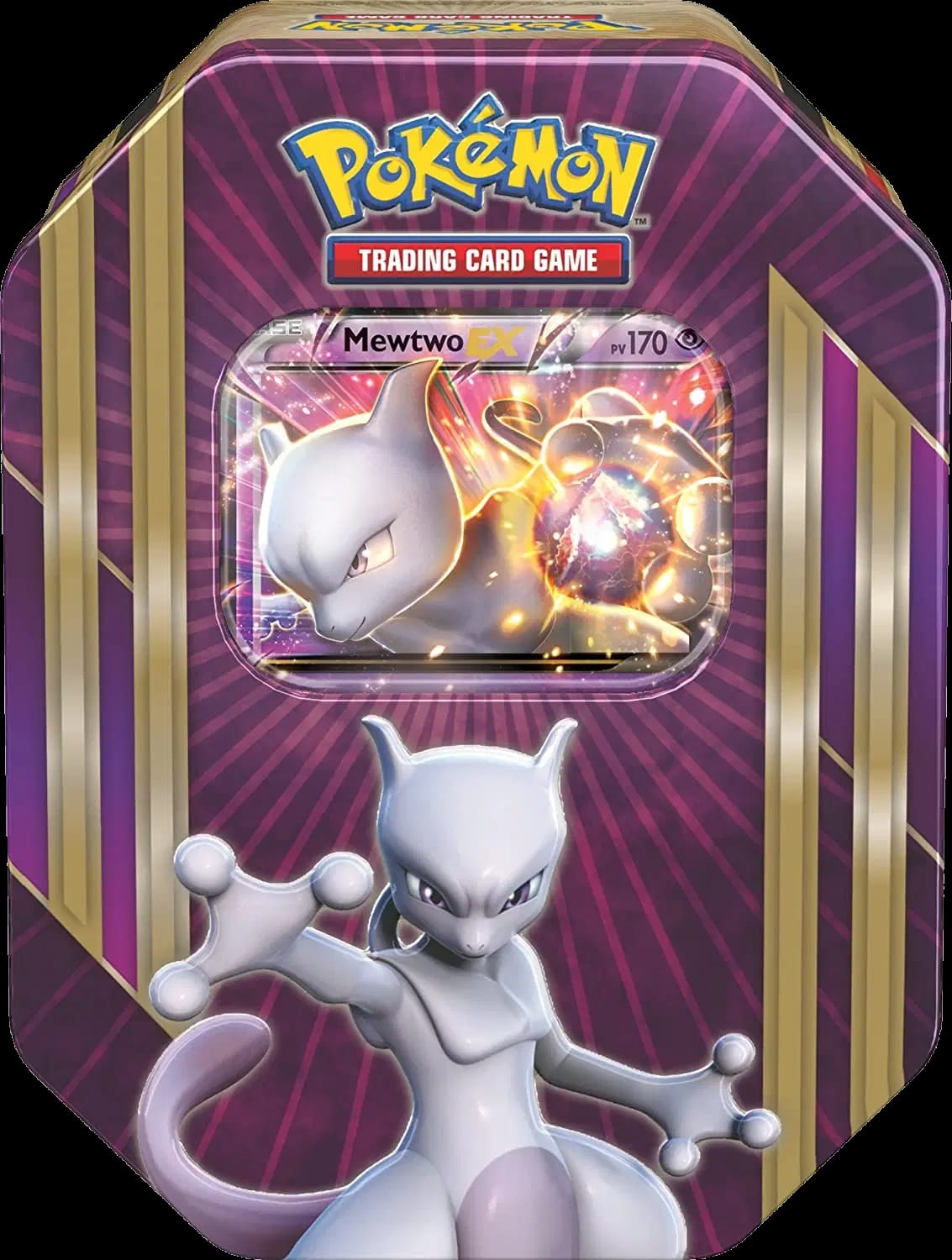 Triple Power Tin Mewtwo-EX