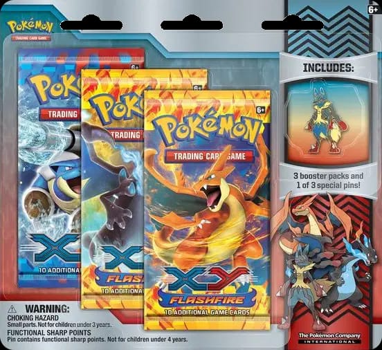 Flashfire - Pin Three Pack Blister - Mega Lucario
