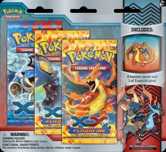Flashfire - Pin Three Pack Blister - Mega Charizard Y