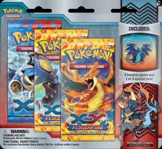 Flashfire - Pin Three Pack Blister - Mega Charizard X