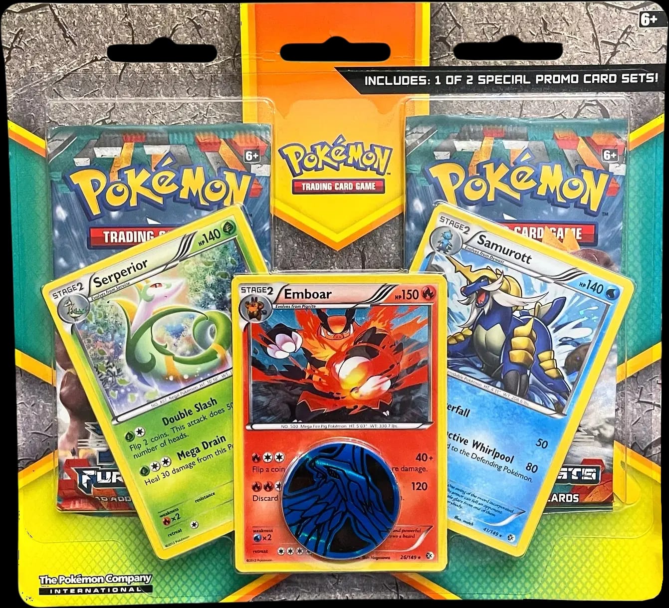 Furious Fists - Unova Starters 2-Pack Blister
