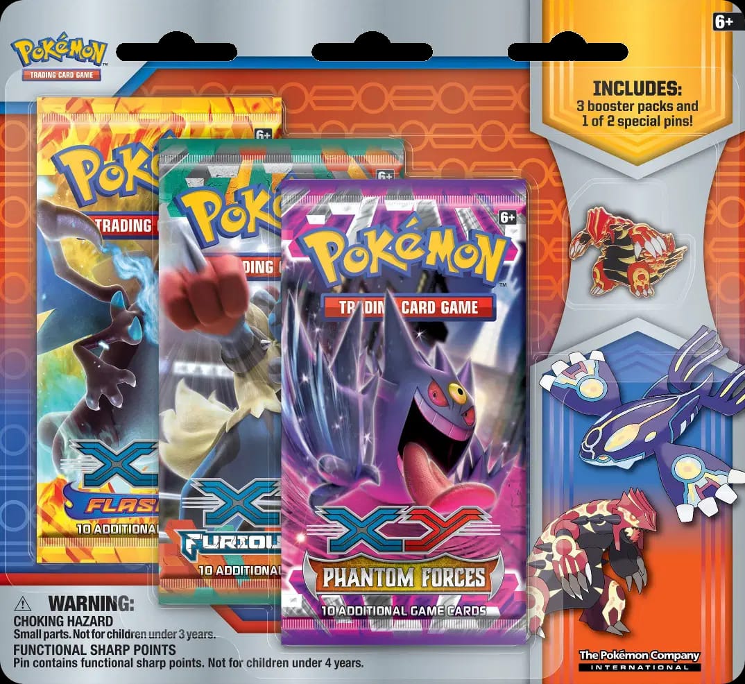 Primal Clash - Pin Three Pack Blister - Primal Groudon
