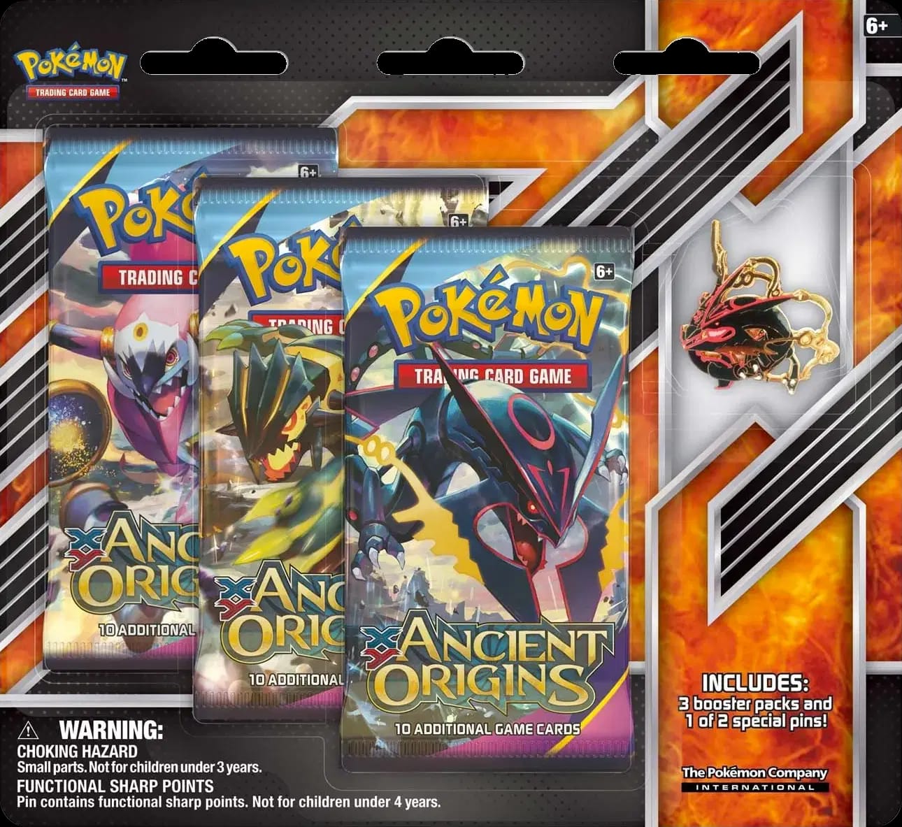 Ancient Origins - Pin Three Pack Blister - Mega Rayquaza