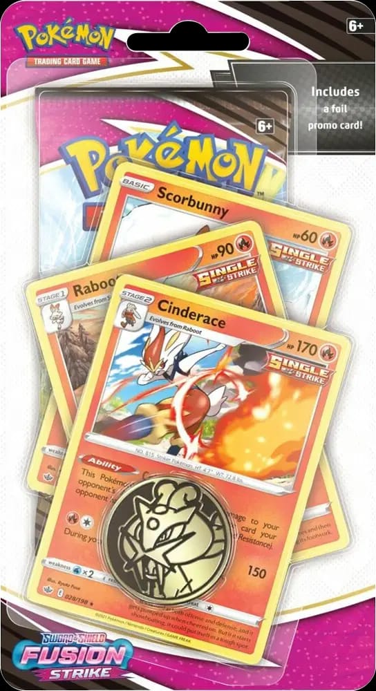 Fusion Strike - Cinderace Premium Checklane Blister
