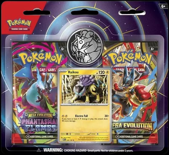 Mega Evolution Products: Raikou 2-Pack Blister Version 2