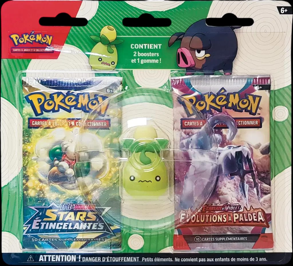Back to School 2023 Smoliv Eraser 2-Pack Blister