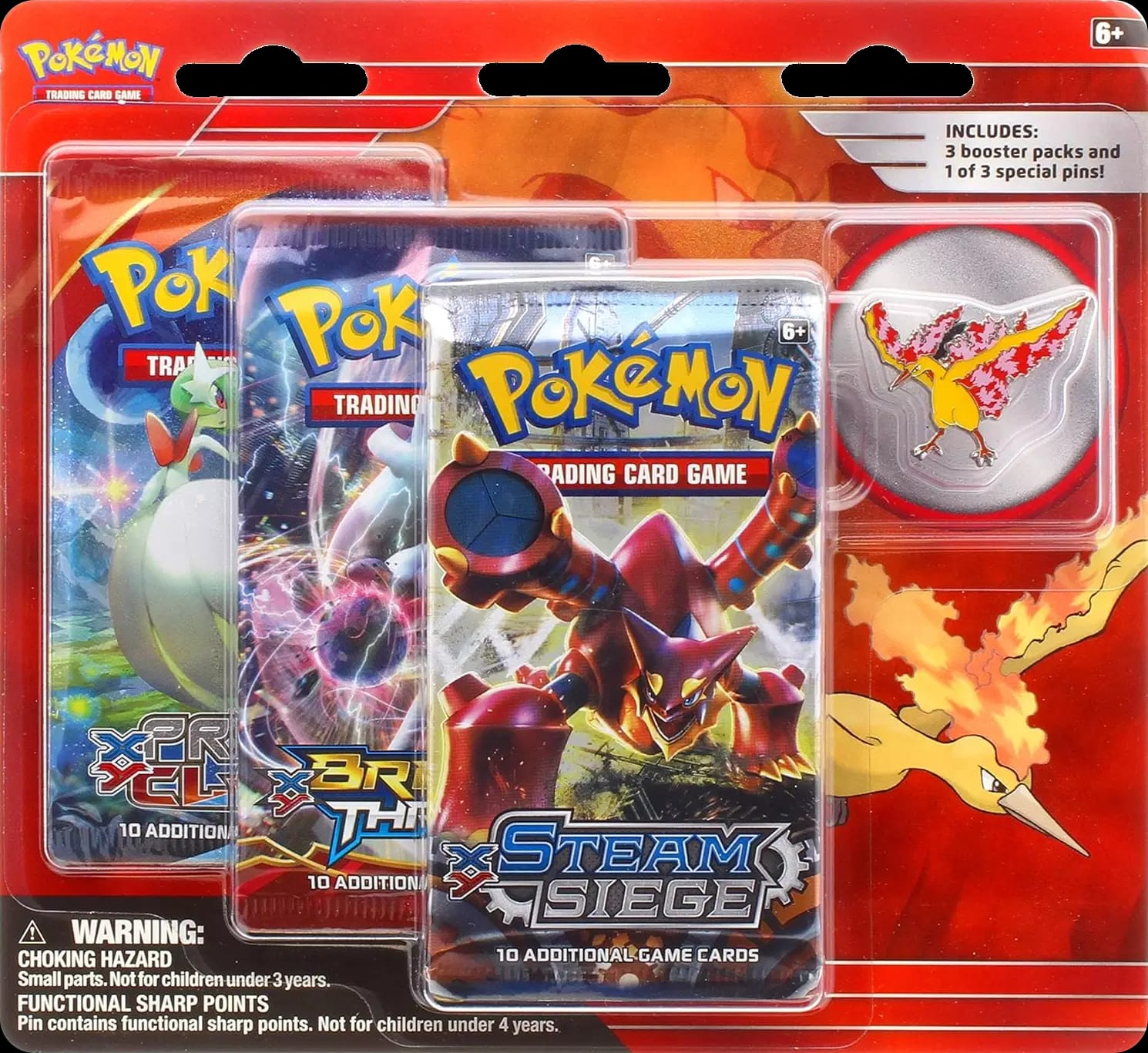 Legendary Birds Collector's Pin Three Pack Blister - Moltres