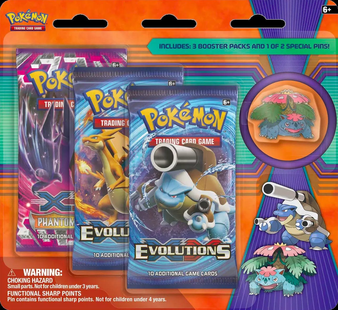Collector's Pin Three Pack Blister - Mega Venusaur