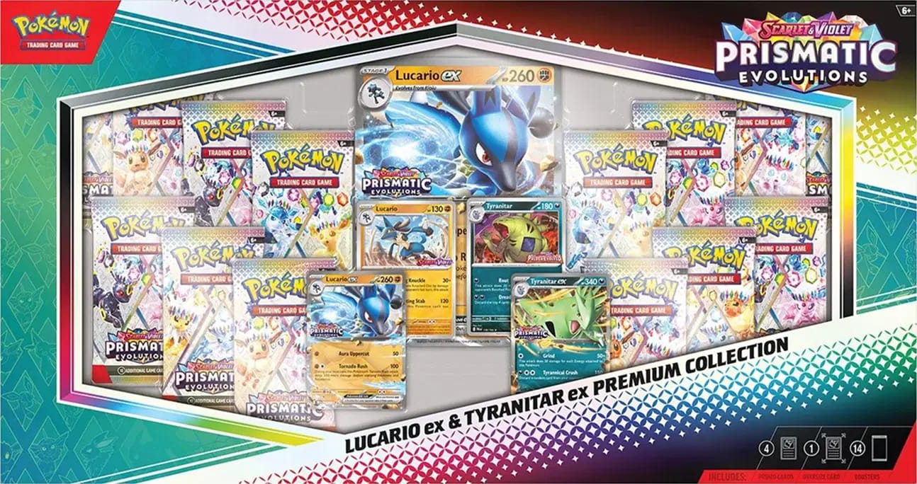 Prismatic Evolutions - Lucario ex & Tyranitar ex Premium Collection