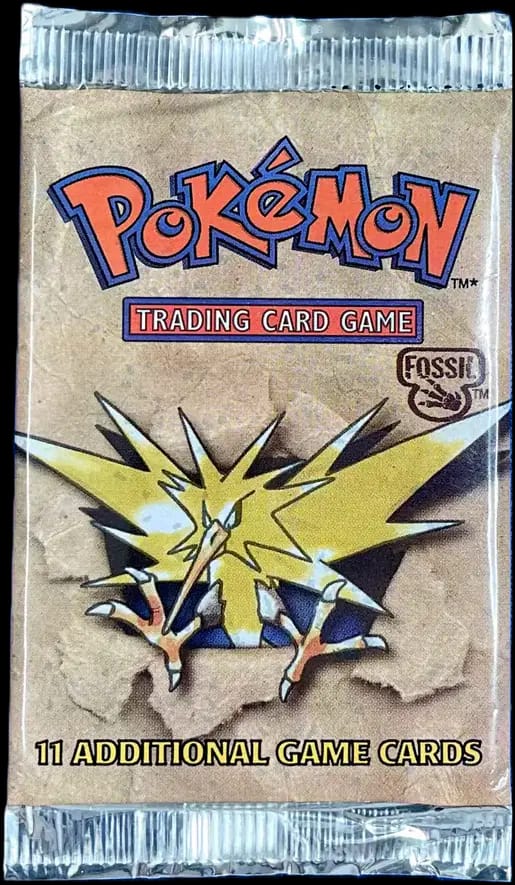 Fossil Booster - Zapdos - Australian Print Red Logo