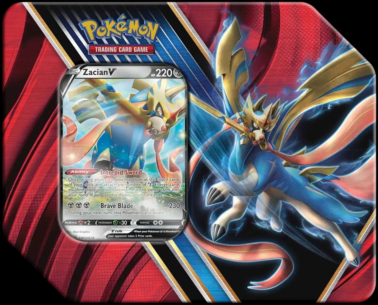 Legends of Galar Tin Zacian-V 🇺🇸